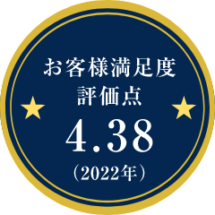 LIXILお客様満足度アンケート評価点4.38(2022年)
